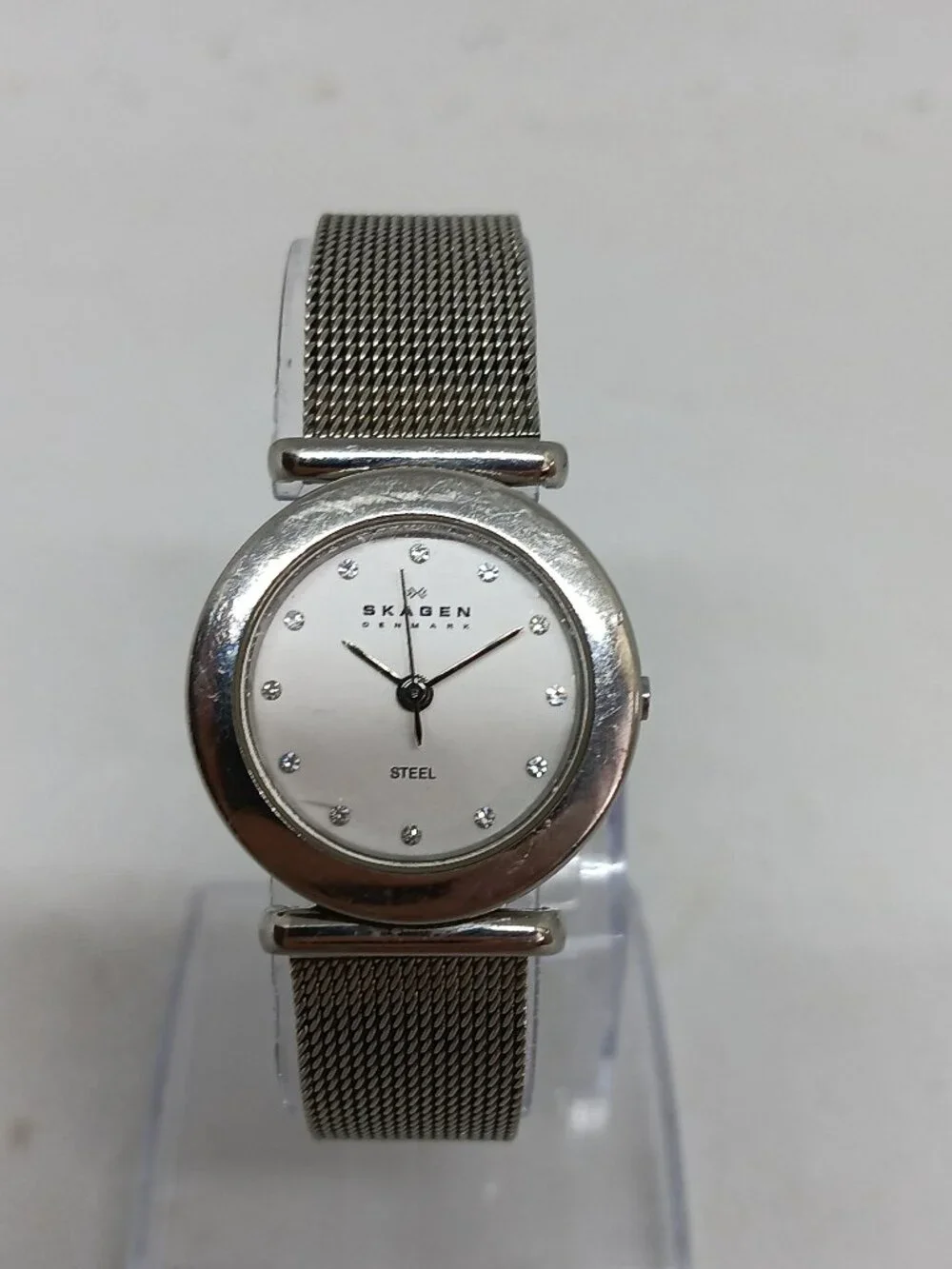 Skagen 107SSSD Women's 25mm Stainless Steel Mesh Band Slim Profile Quartz Watch